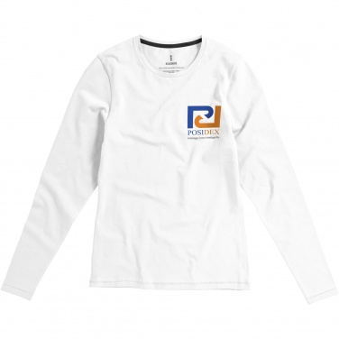 Logotrade mainoslahja ja liikelahja kuva: Ponoka long sleeve women's organic t-shirt