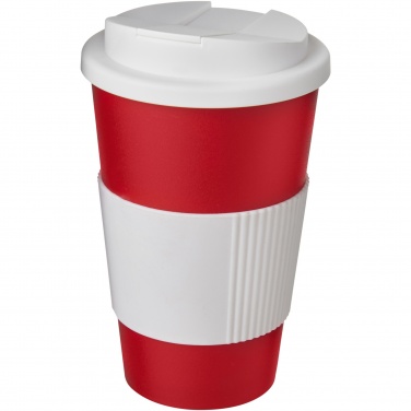 Logotrade mainostuotet kuva: Americano® 350 ml muki, läikyttämätön kansi, grippi