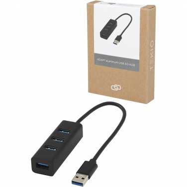 Logo trade mainoslahjat tuotekuva: ADAPT alumiininen USB 3.0-keskitin