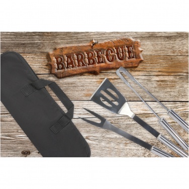 Logotrade mainoslahjat kuva: Barcabo 3-osainen grillausvälinesarja