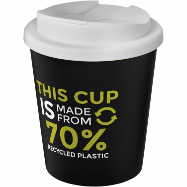 Logo trade liikelahjat tuotekuva: Americano® Espresso Eco 250 ml kahvimuki kierrätetystä materiaalista. Läikkymätön kansi.