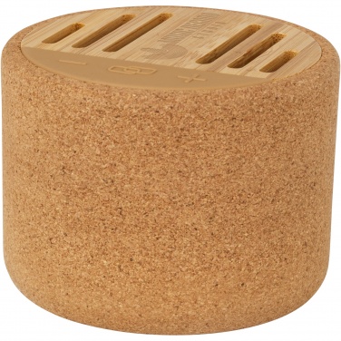 Logo trade mainoslahja kuva: Cerris 5 W:n Bluetooth®-kaiutin korkkimateriaalia