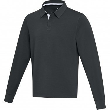 Logo trade liikelahja mainoslahja tuotekuva: Clyde unisex organic rugby polo sweatshirt