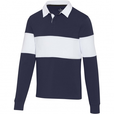 Logo trade liikelahja kuva: Clyde unisex organic rugby polo sweatshirt