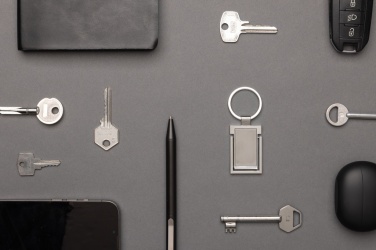 Logotrade liikelahjat mainoslahjat tuotekuva: Puhelinteline avaimenperä RSC kierrätettyä sinkkiseosta