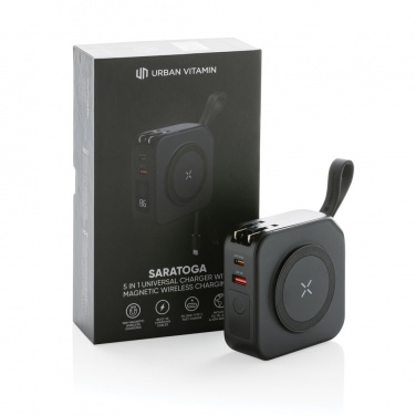 Logotrade liikelahja tuotekuva: Urban Vitamin Saratoga 5-in-1 universaali laturi
