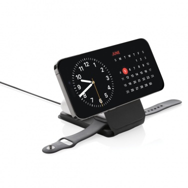 Logotrade liikelahja mainoslahja kuva: Swiss Peak RCS rePU 15W 3-in-1 magneettinen langaton laturi
