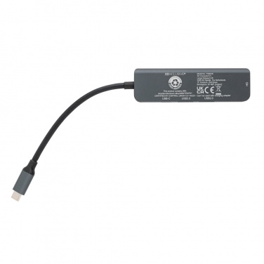 Logo trade mainoslahja kuva: Terra hub HDMI tulolla kierrätetystä alumiinista