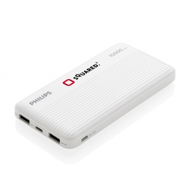 Logo trade mainostuote kuva: Philips 10000mAh ohut varavirtalähde