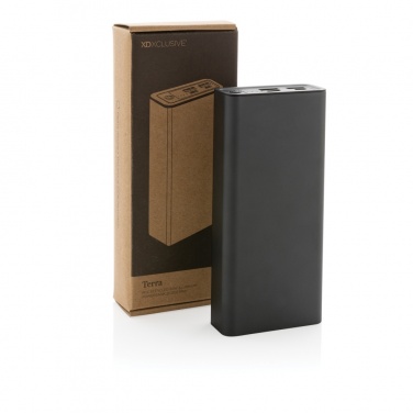 Logo trade mainostuotet tuotekuva: Terra RCS alumiininen 20w 20000mAh varavirtalähde