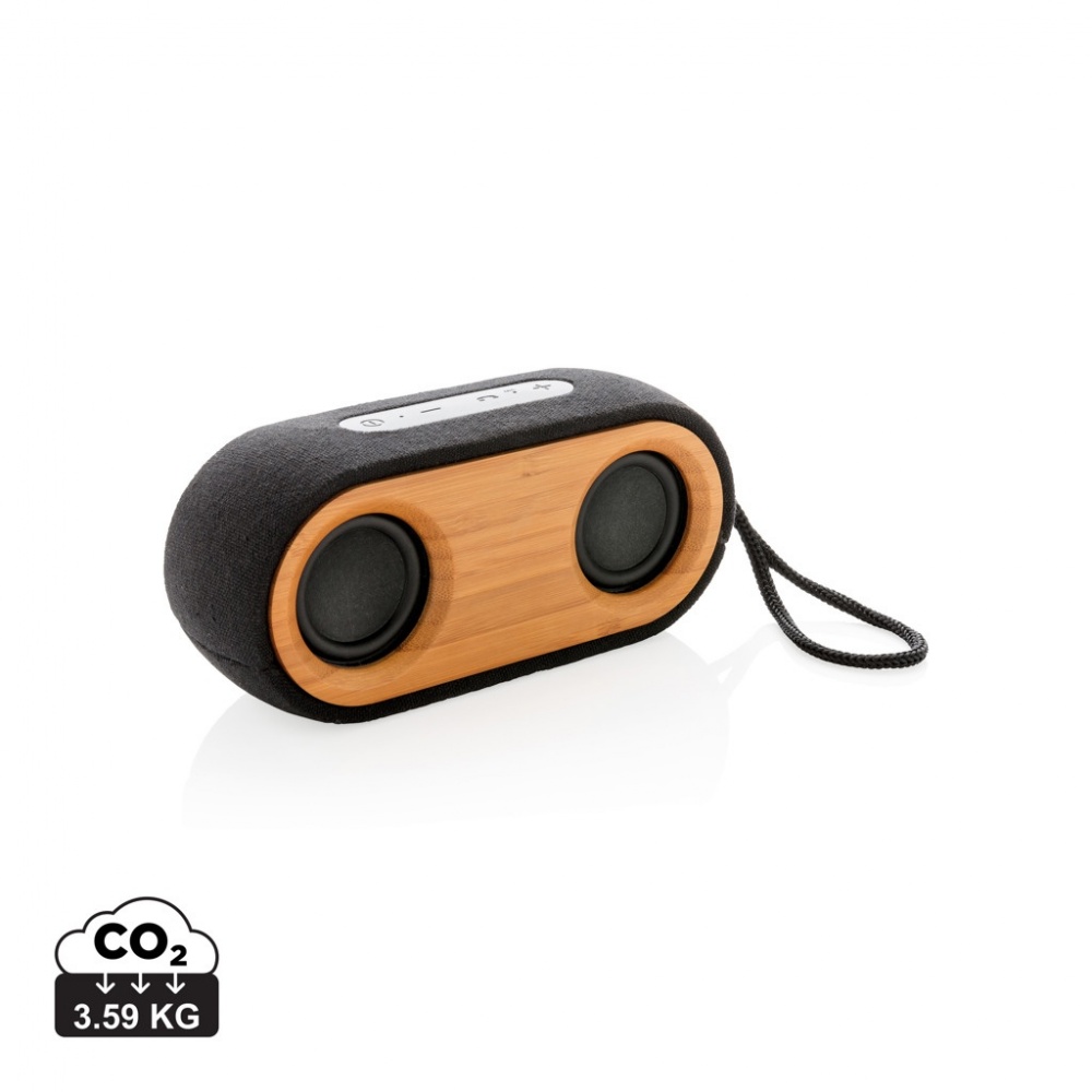 Logotrade liikelahja tuotekuva: Bamboo X -kaksoiskaiutin