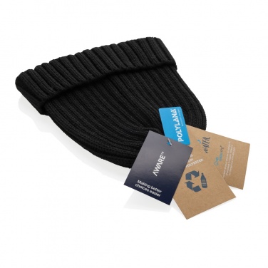 Logo trade liikelahja kuva: Kennedi AWARE™ Polylana® pipo isolla resorilla