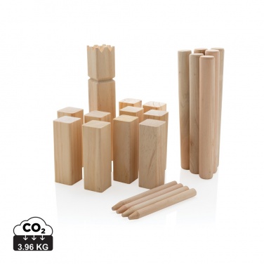 Logo trade mainostuote kuva: Puinen kubb -setti