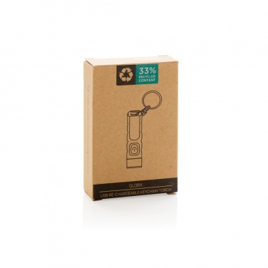 Logo trade mainoslahjat ja liikelahjat kuva: Globix RCS USB-ladattava avaimenperä taskulamppu