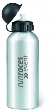 Logotrade mainoslahja ja liikelahja kuva: Yksiseinäinen 600 ml alumiinipullo mukautettavalla painatuksella