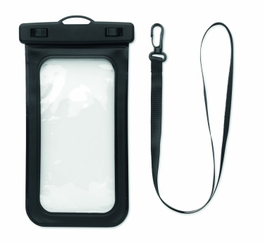 Logo trade mainoslahja kuva: Vedenpitävä kännykkäpussi