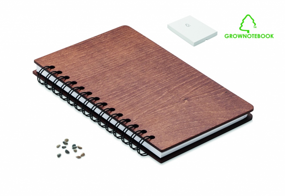 Logo trade liikelahja mainoslahja tuotekuva: A5 Koivu GROWBOOK™