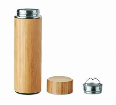 Logotrade liikelahjat kuva: Bambu termospullo 400 ml TAMPERE