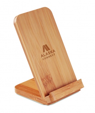 Logo trade mainostuote kuva: Bambu langaton laturi 5W WIRESTAND