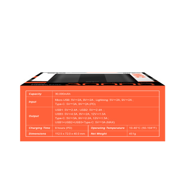 Logo trade mainoslahjat tuotekuva: POWER BANK SILICON POWER QX55 30000 MAH