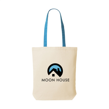 Logo trade mainoslahja ja liikelahja tuotekuva: Canvas Shoppy Color (220 g/m²) pussi