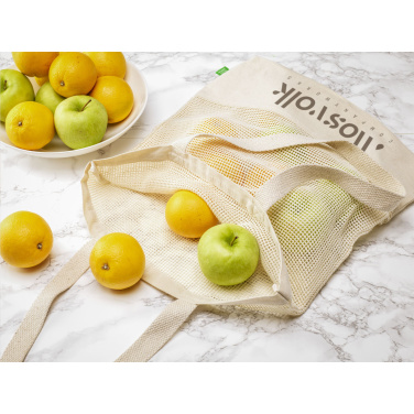Logotrade mainoslahjat kuva: Natura Organic Mesh Shopper (180 g/m²) ostoskassi