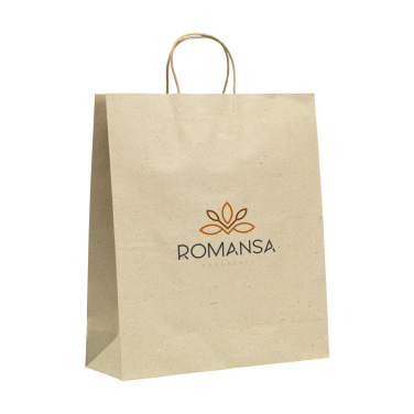 Logotrade liikelahjat kuva: Leaf It Bag kierrätetty ruohopaperi (120 g/m²) XL
