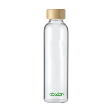 Logo trade liikelahja kuva: Senga Glass Bamboo 500 ml juomapullo