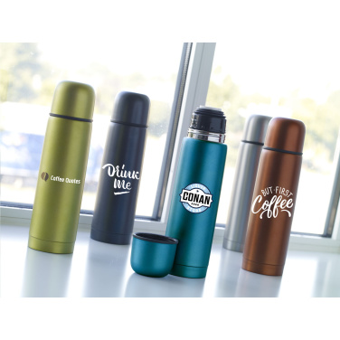 Logo trade mainoslahja kuva: Frosted Bottle RCS Recycled Steel 500 ml lämpöpullo