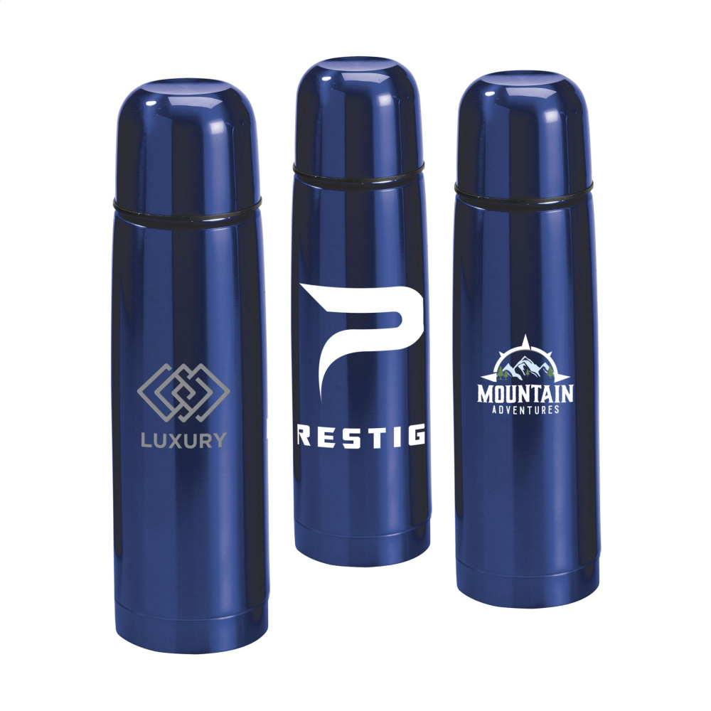 Logo trade liikelahjat mainoslahjat kuva: ThermoColour RCS Recycled Steel 500 ml lämpöpullo