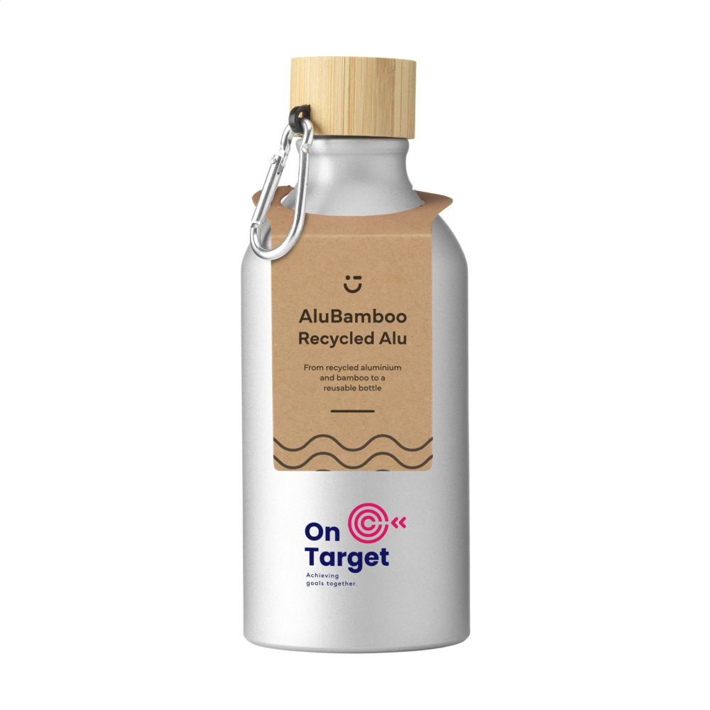 Logotrade mainostuotet kuva: AluBamboo GRS Kierrätetty Alu 500 ml vesipullo