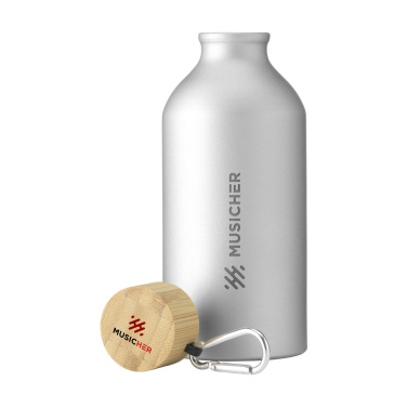 Logotrade liikelahjat kuva: AluBamboo GRS Kierrätetty Alu 500 ml vesipullo