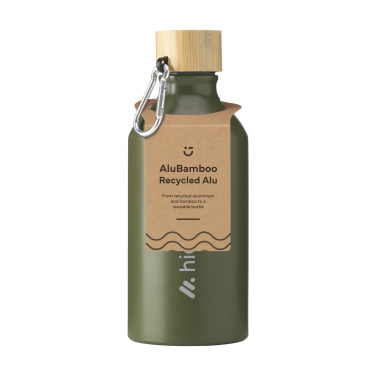 Logo trade mainoslahjat tuotekuva: AluBamboo GRS Kierrätetty Alu 500 ml vesipullo