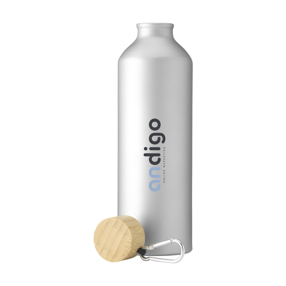 Logo trade mainostuotet tuotekuva: AluBamboo GRS Kierrätetty Alu 750 ml vesipullo