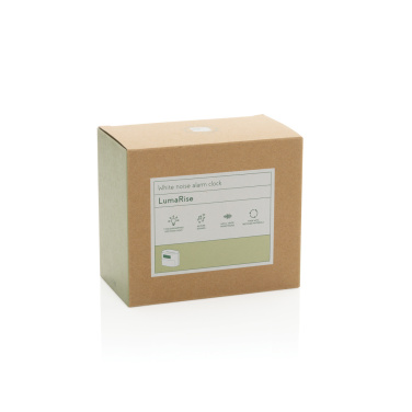 Logotrade mainostuotet kuva: LumaRise RCS -herätyskello, valkoinen kohina, kierrätysmuovi