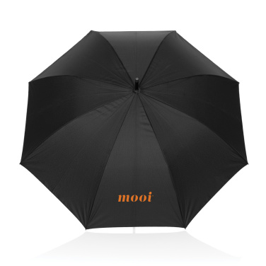 Logotrade mainoslahjat ja liikelahjat tuotekuva: Swiss Peak Vero Aware™ RPET 25” sateenvarjo w luxe kahva