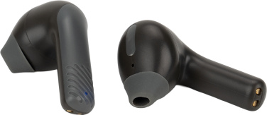 Logo trade mainoslahjat tuotekuva: Bluetooth-kaiutin HF01 sisäänrakennetuilla nappikuulokkeilla 2-in-1