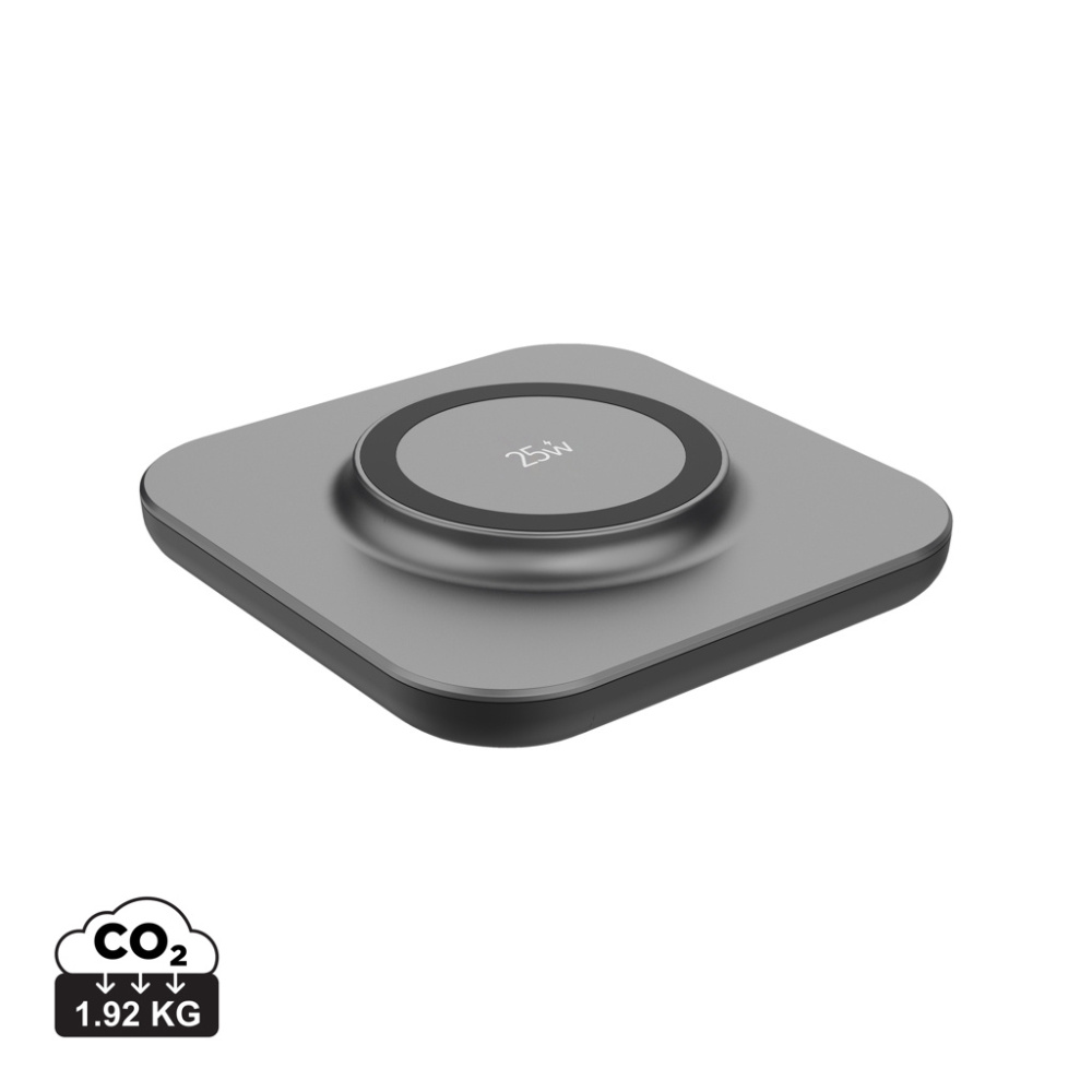 Logo trade liikelahjat tuotekuva: Quantum ultra-nopea 25 W magneettinen langaton latausalusta