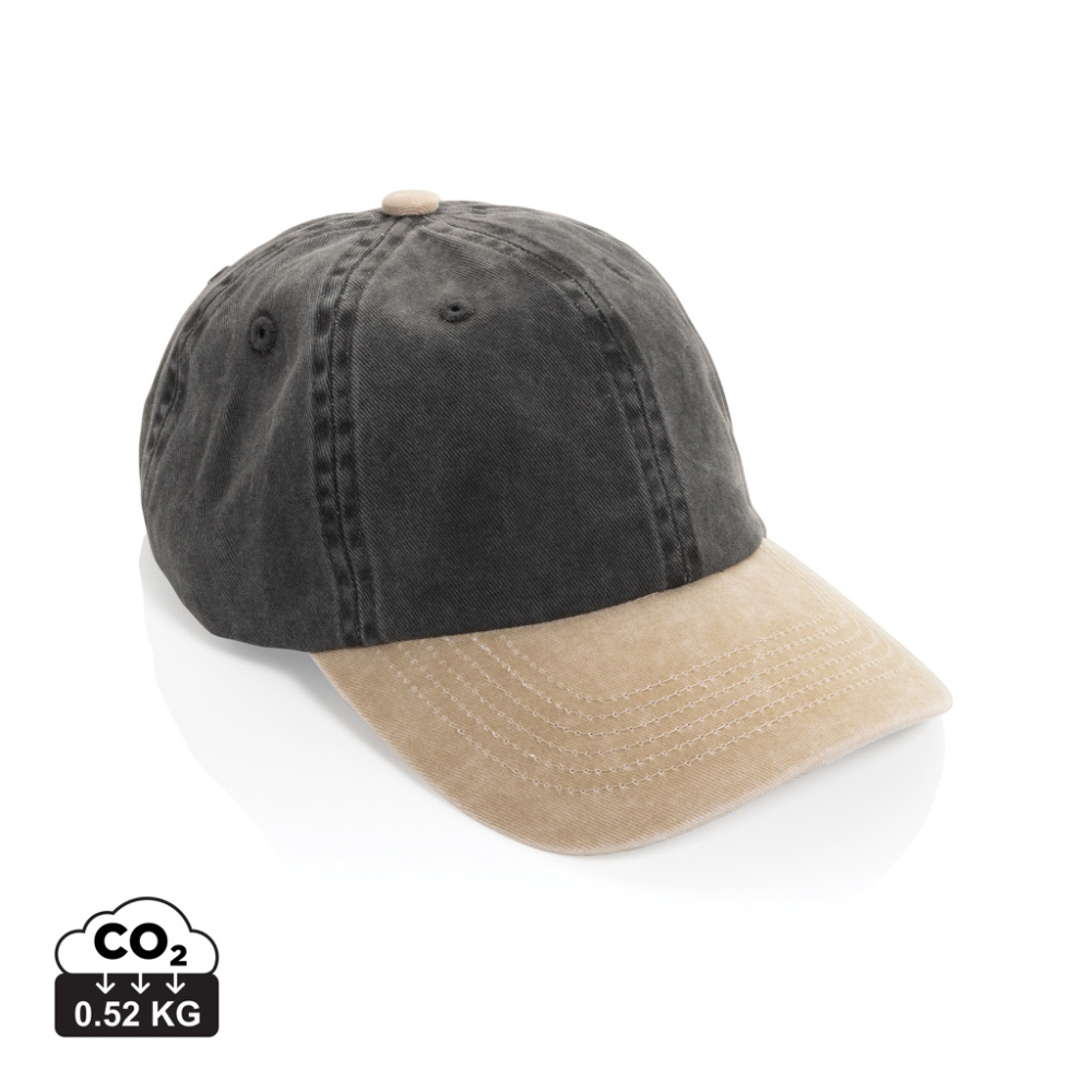 Logotrade mainostuotet kuva: BEAU AWARE™ -puuvillatwill-lippalakki, 6-osainen, 270 g/m²