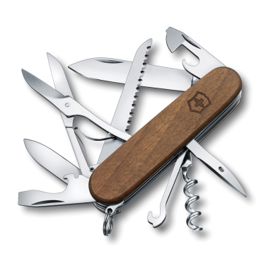 Logo trade mainoslahjat tuotekuva: VICTORINOX-taskuveitsi Huntsman Wood, 13 toimintoa
