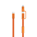 Arc RCS 60W 120 cm 2-in-1 fast charging cable, oranssi