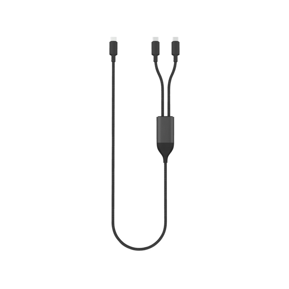 Logo trade mainoslahjat ja liikelahjat kuva: Terra 100 W RCS -kaapeli, kaksi USB-C-liitäntää