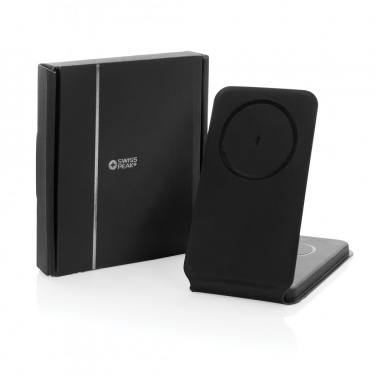 Logotrade dovana nuotrauka: Swiss Peak RCS rPU 15W 3-in-1 magnetinis belaidis įkroviklis