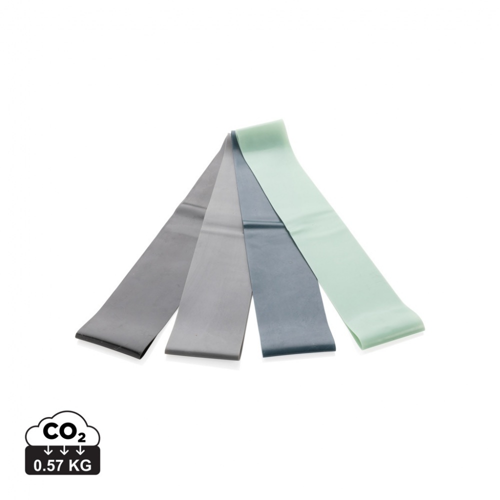 Logotrade reklaminiai produktai nuotrauka: 4 vnt elastinės fitneso juostos maišelyje