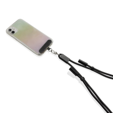 Logotrade reklaminiai produktai nuotrauka: „LoopAmp RCS RPET“ reguliuojamo stiprumo telefono laidas su 60 W galia