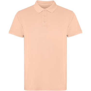 Logotrade dovana nuotrauka: Cobain trumpomis rankovėmis unisex polo marškinėliai