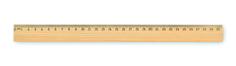 Logotrade firminės dovanos nuotrauka: Medinė liniuotė 30 cm