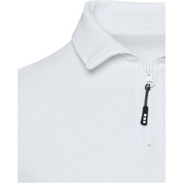 Logotrade reklaminės dovanos nuotrauka: Zeus ilgomis rankovėmis unisex polo marškinėliai su pusiniu užtrauktuku