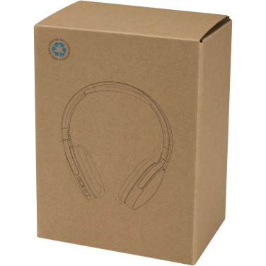 Logotrade reklaminiai produktai nuotrauka: „Ancha“ perdirbto plastiko belaidės „Bluetooth®“ ausinės, uždengiančios ausis