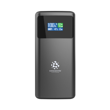 Logotrade reklaminės dovanos nuotrauka: „Quantum RCS“ itin greita PD45W 10 000 mAh išorinė baterija su ekranu